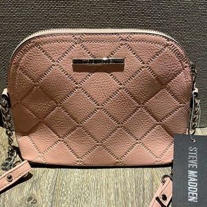 STEVE MADDEN - Blush Diamond Embossed Crossbody Bag
